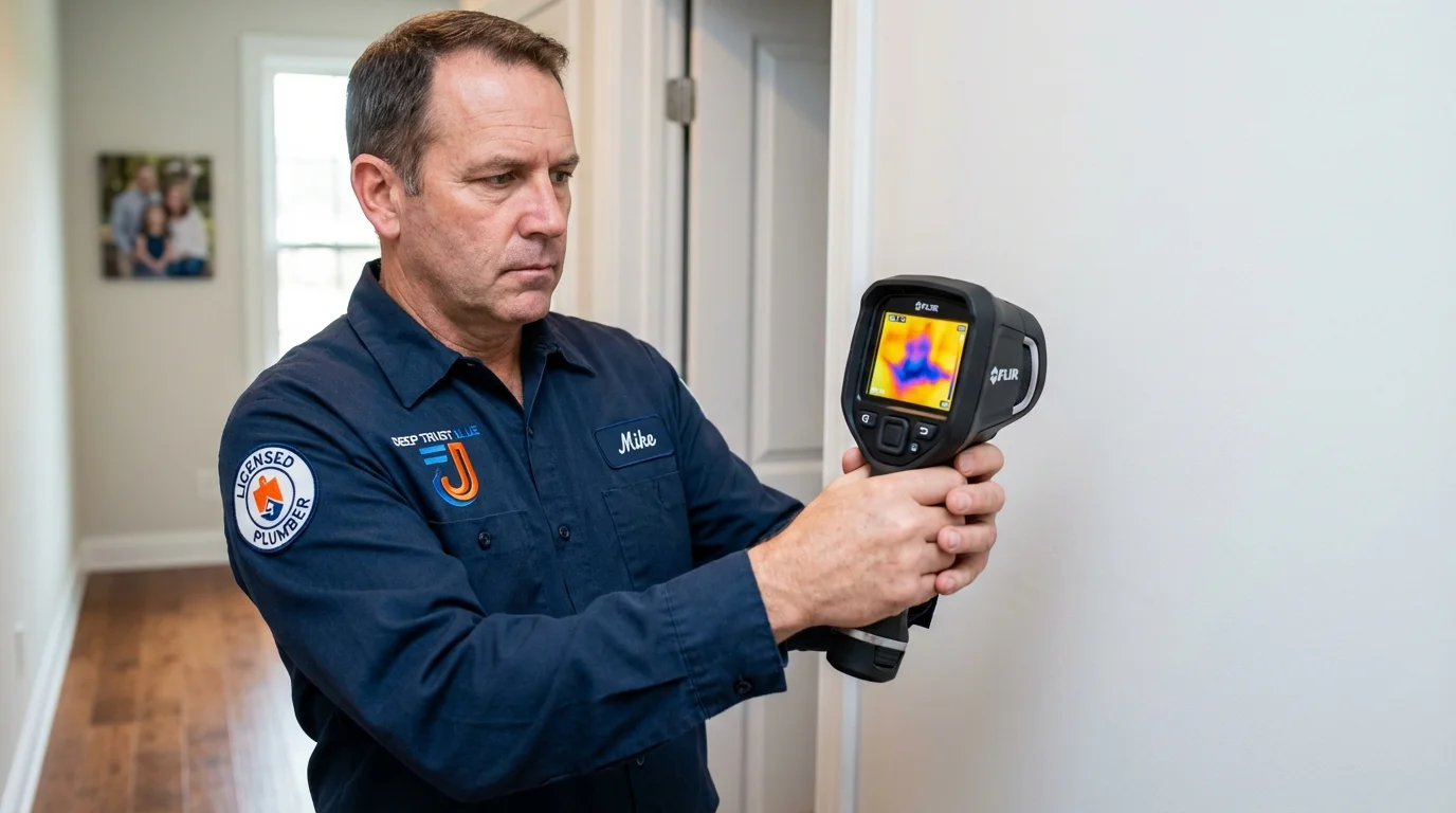 Thermal imaging leak detection by Johns Plumbing LLC in Rockport